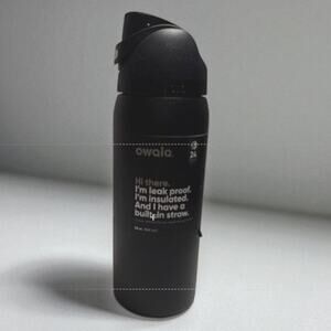 OWALA 32oz Black Stainless Steel Insulated Tumbler Free Up Spout with Straw